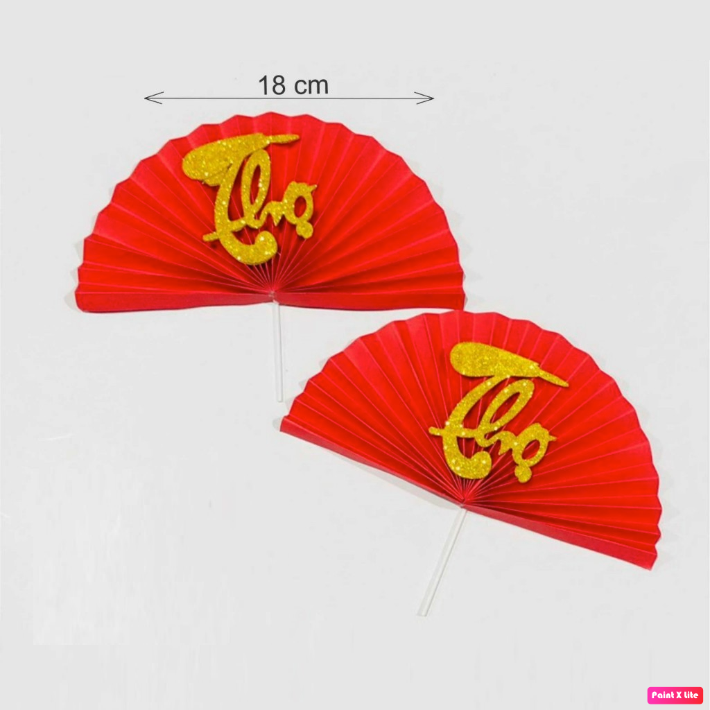 Set Giấy Quạt Thọ 2