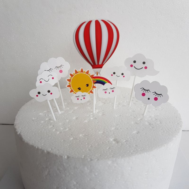 Set Giấy Khinh Khí Cầu Đỏ