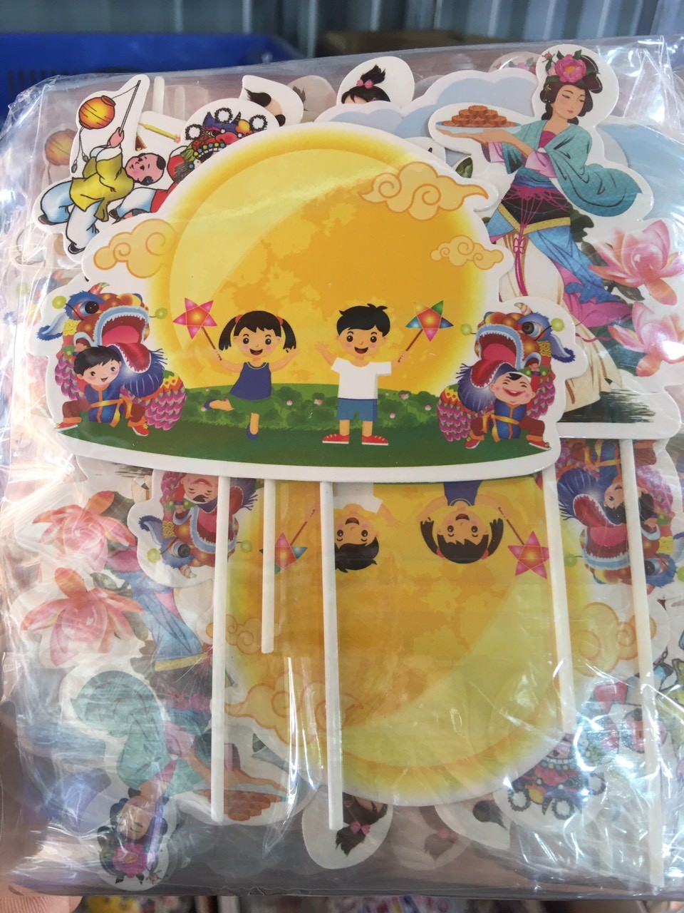Set Giấy Trung Thu Múa lân