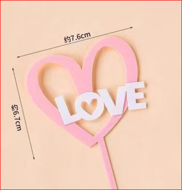 Túi 10 Me.ka LOVE HỒNG