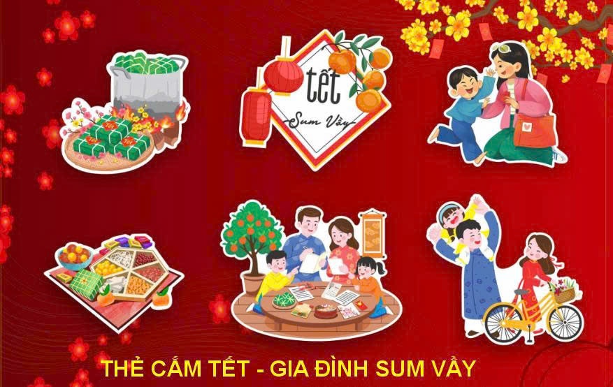 Set giấy TẾT SUM VẦY