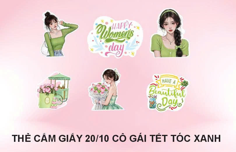 Set Giấy Phụ Nữ CÔ GÁI XANH