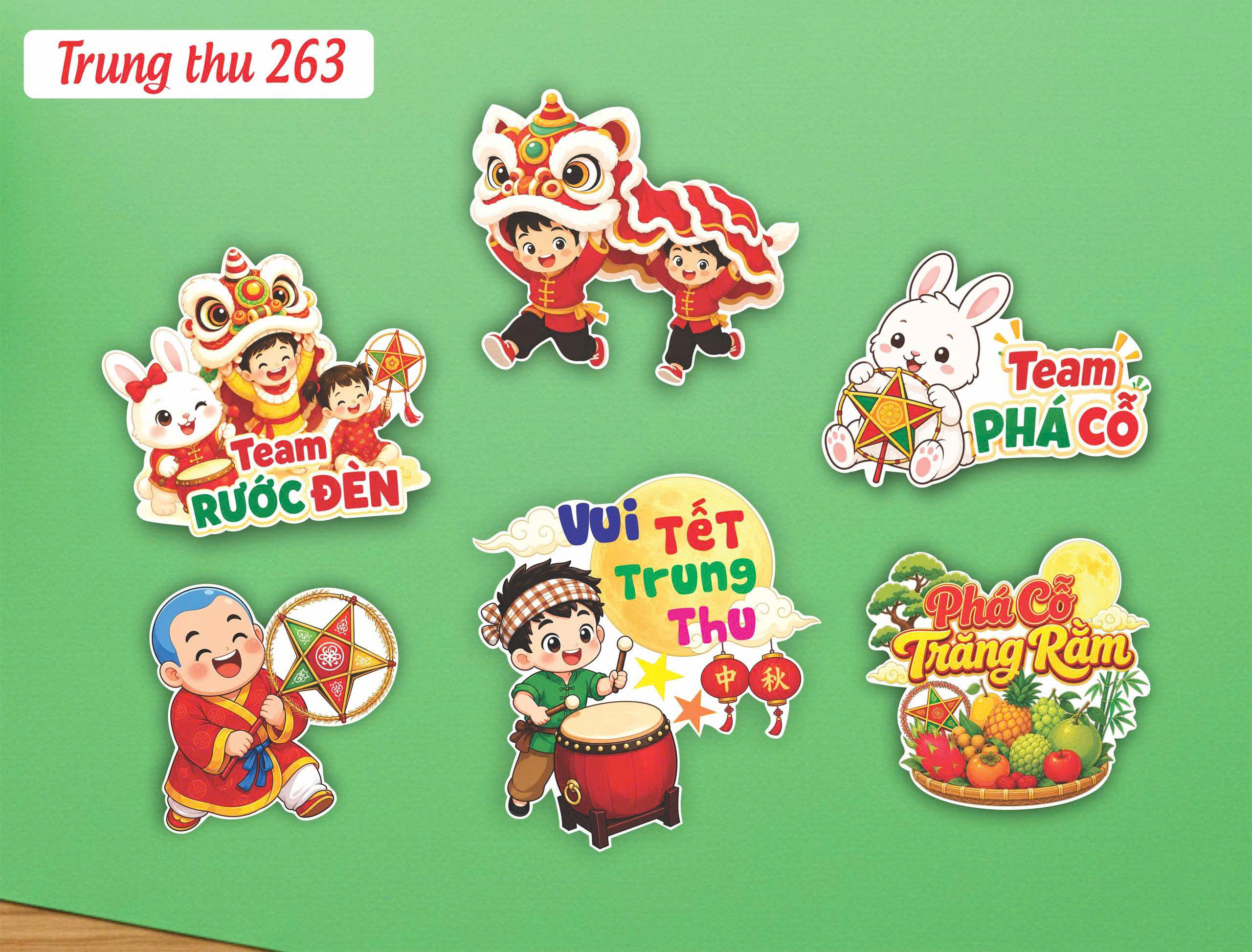 Set Giấy Trung Thu TÉM RƯỚC ĐÈN