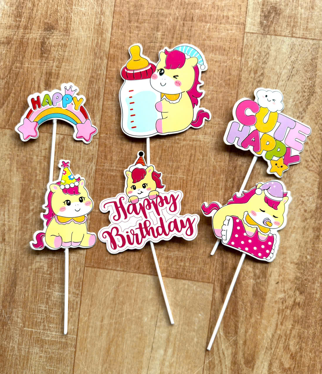Set Giấy Ngựa bình sữa Hồng