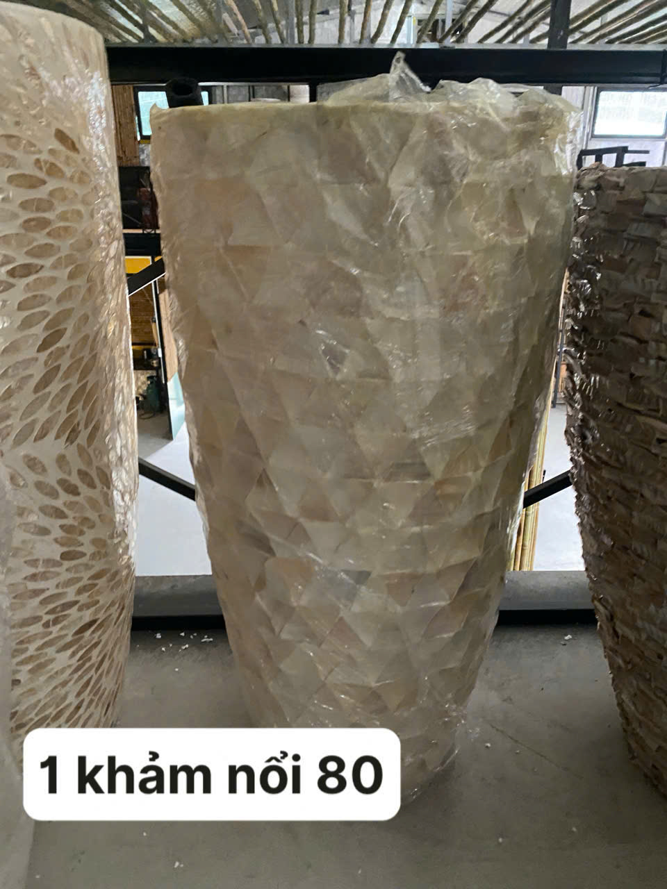 Bộ chậu 60 composite trắng