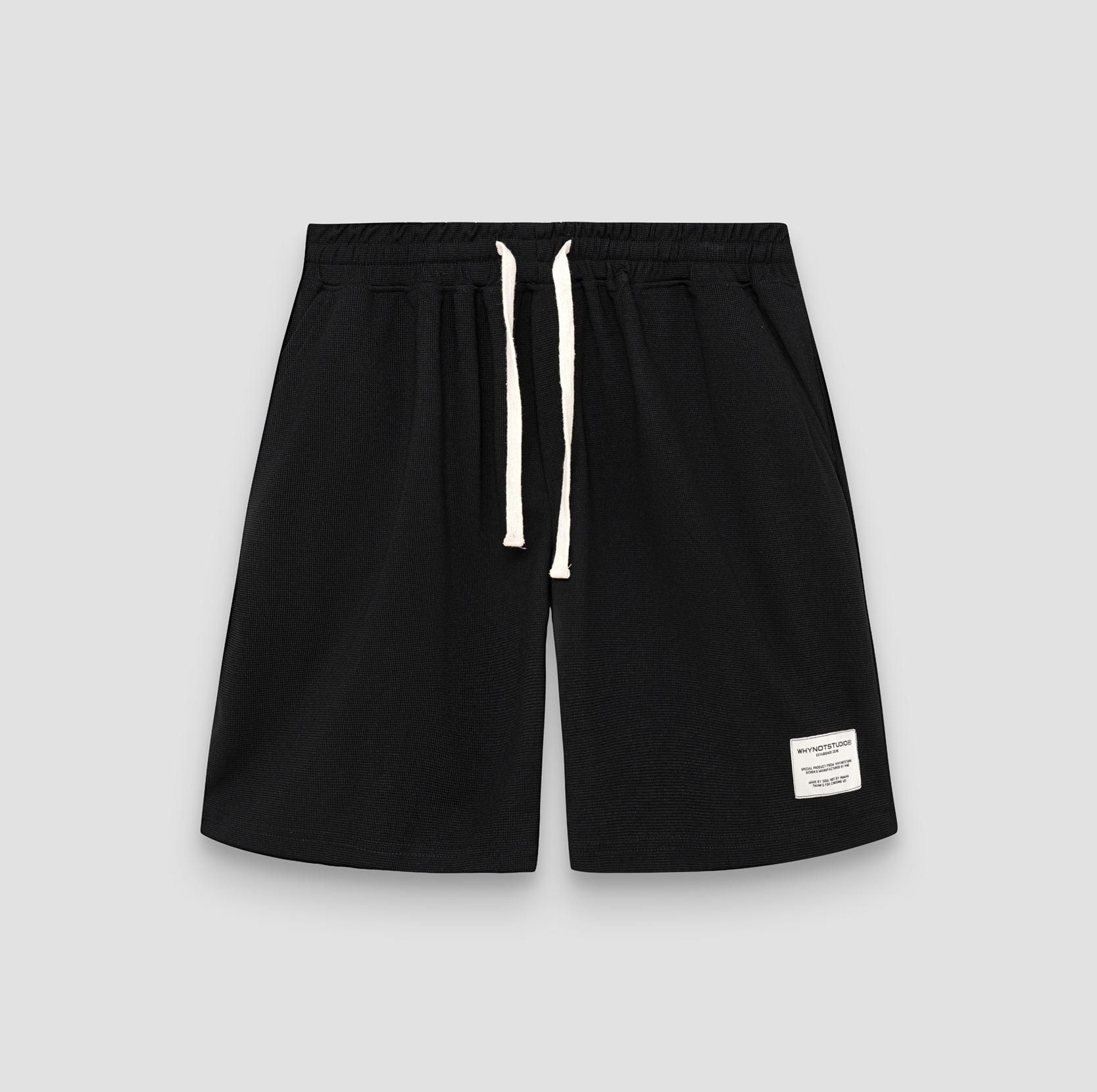 WNS WAFFLET SHORT - BLACK