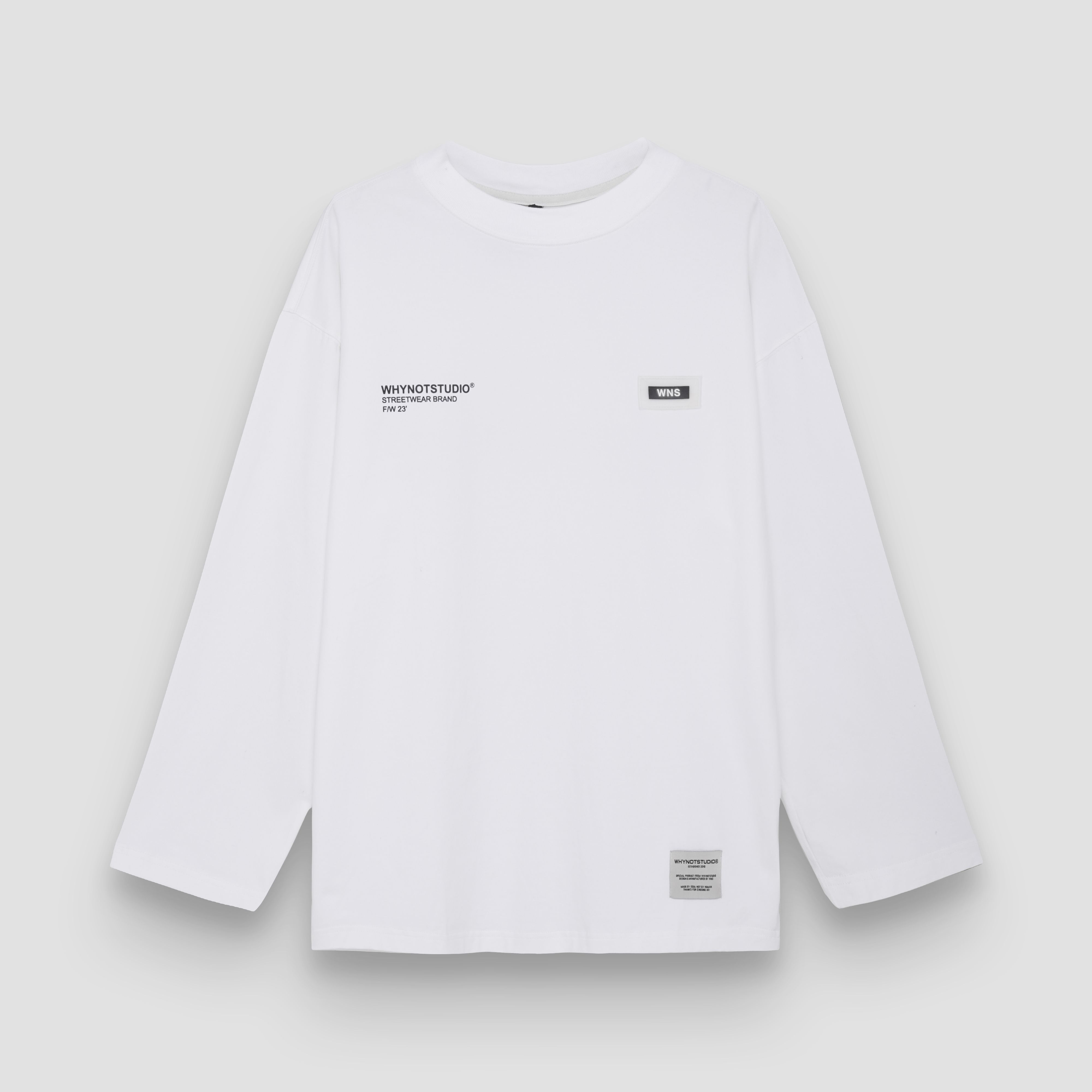 WNS LONGSLEEVES BASIC - WHITE