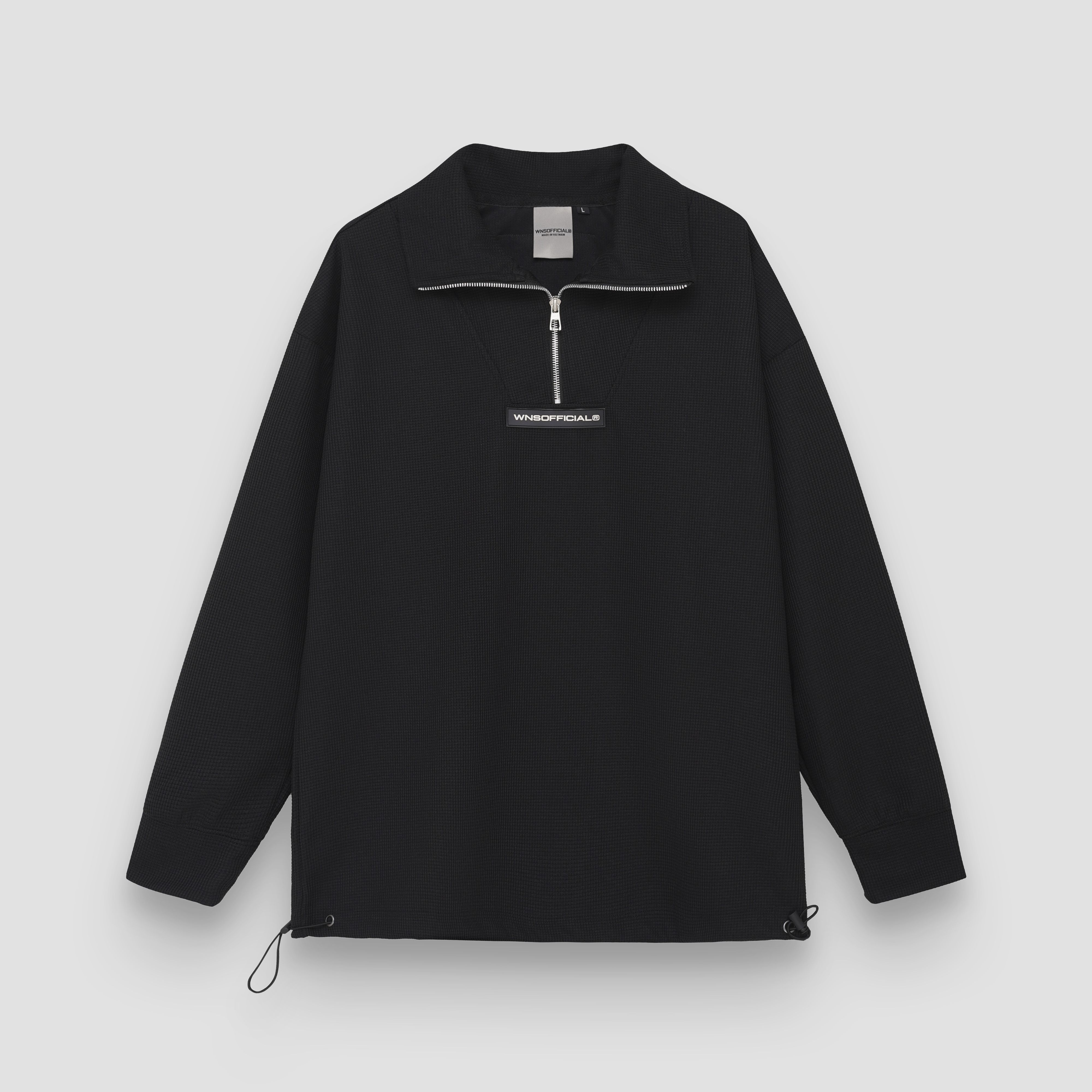 WNS SWEATER ZIP - BLACK