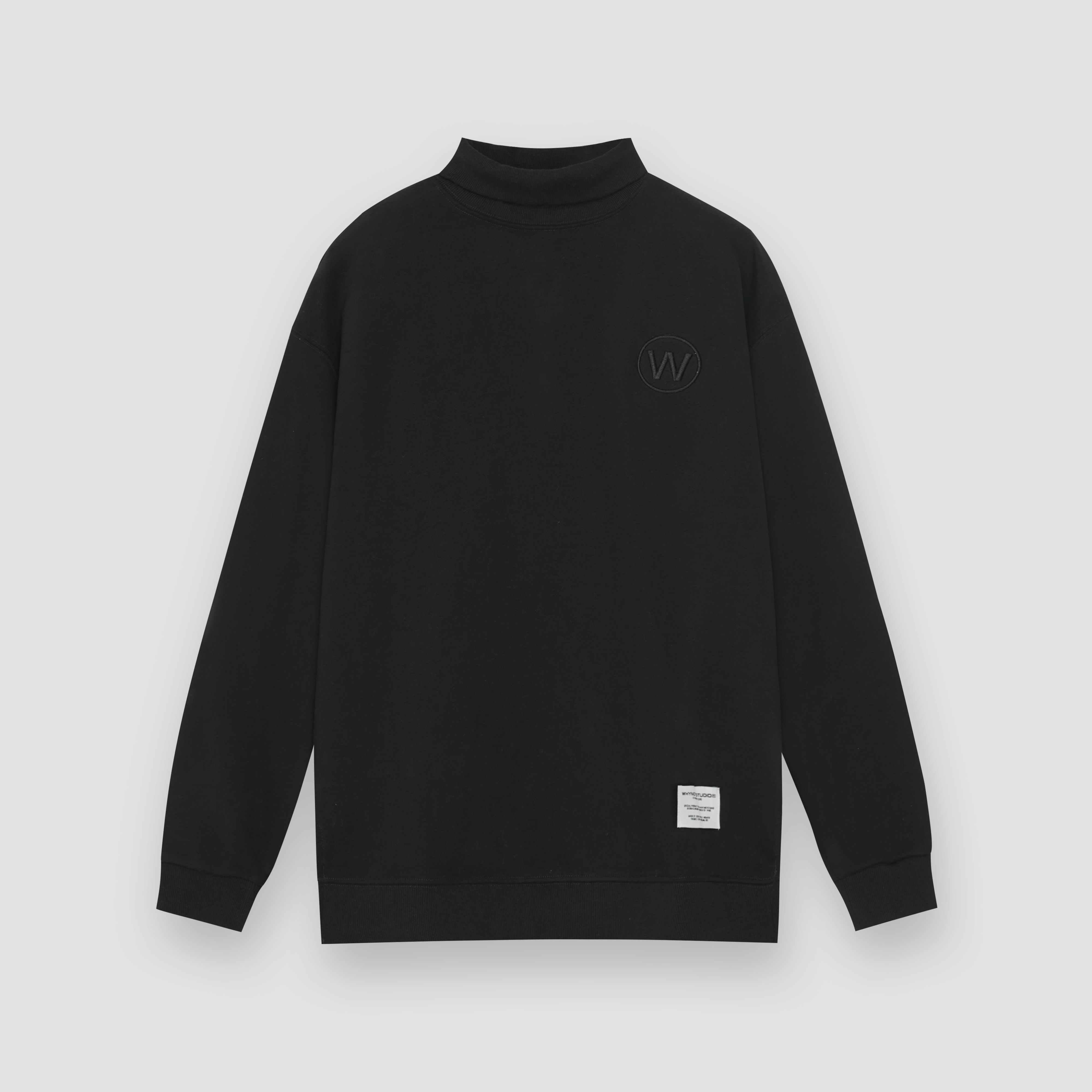 WNS SWEATER ROLLNECK - BLACK