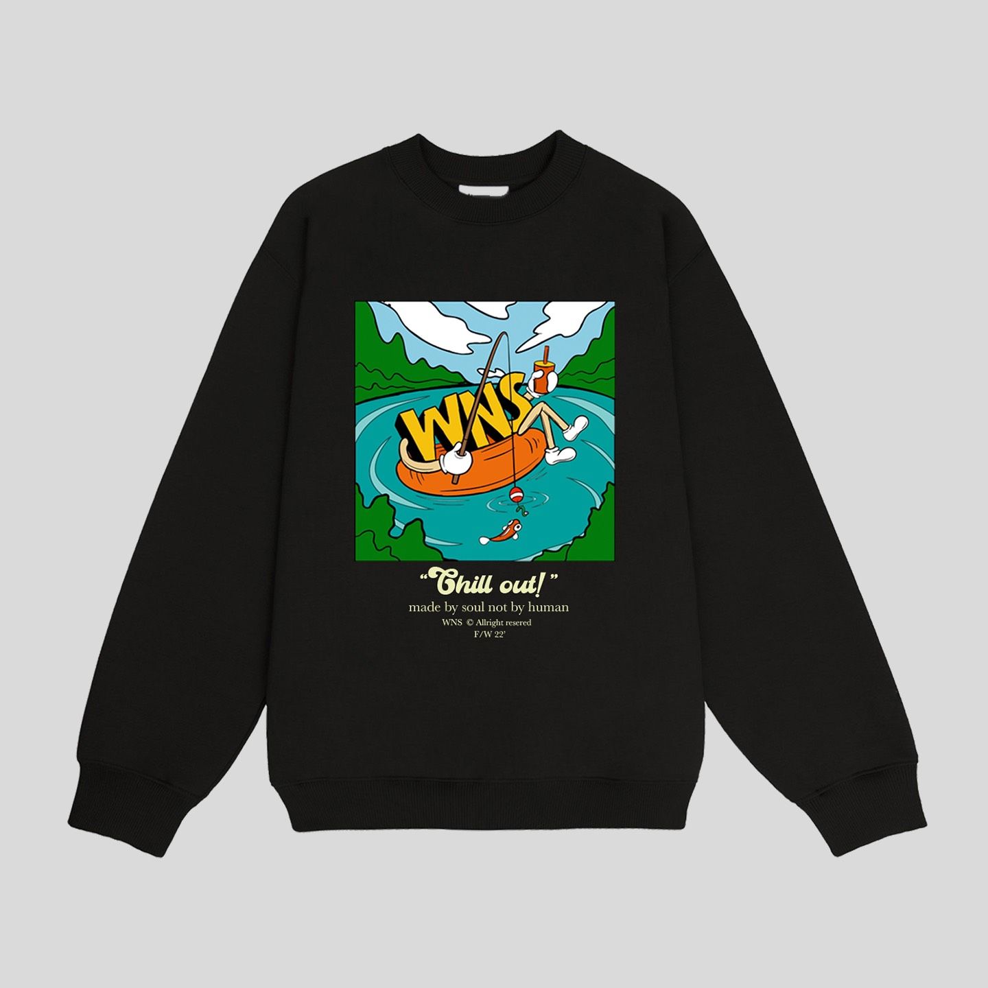 WNS CHILLOUT SWEATER - BLACK