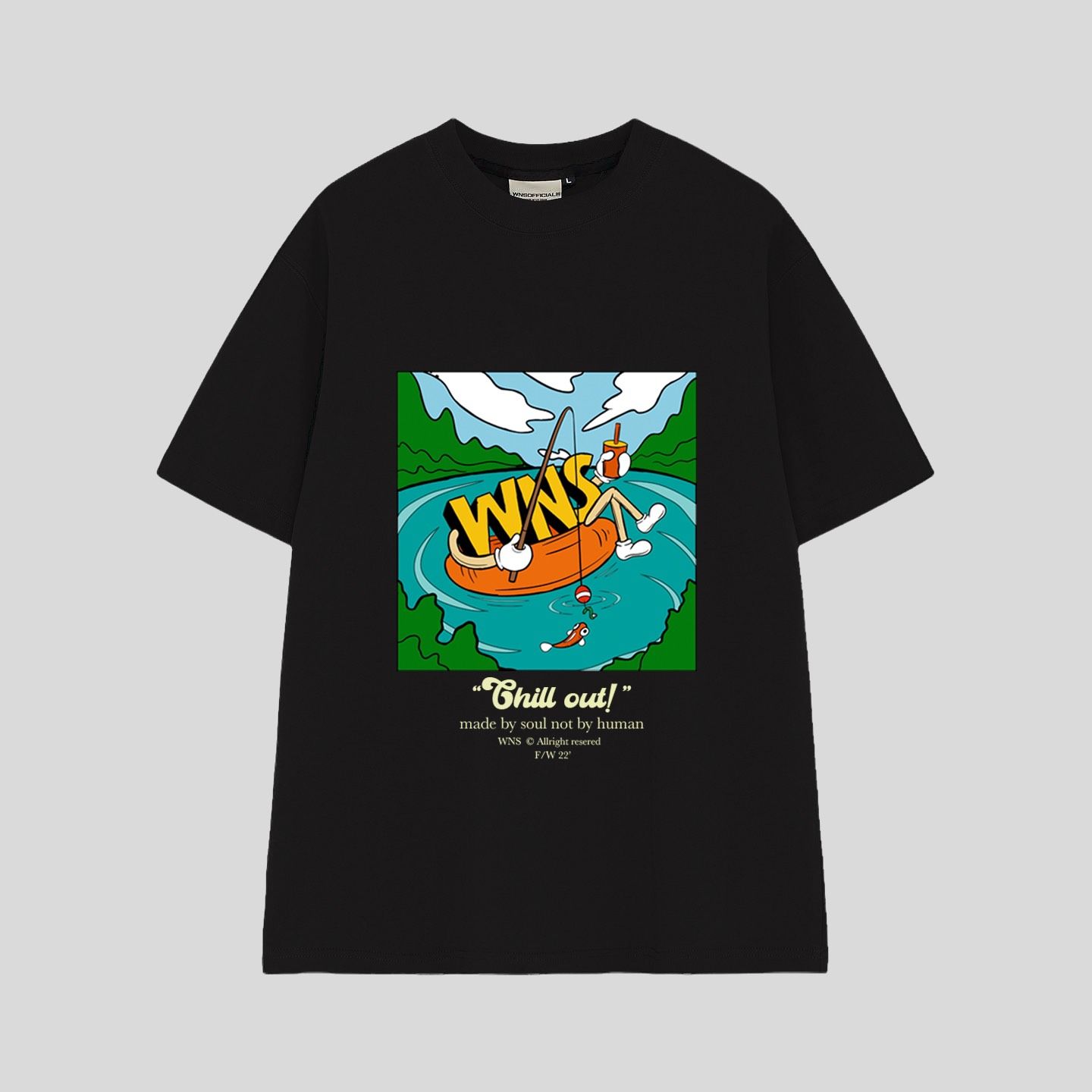 WNS CHILLOUT TEE - BLACK