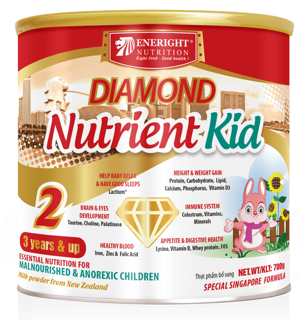 Nutrient Kid Diamond– Lựa chọn tốt nhất cho trẻ Biếng ăn và Suy dinh dưỡng