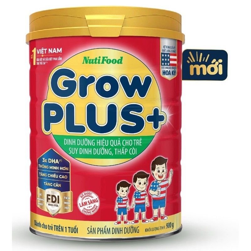 Sữa Growplus+ đỏ 900g