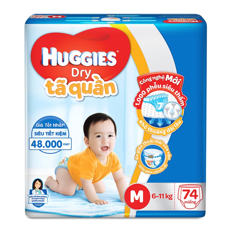 Bỉm Huggies Quần M74