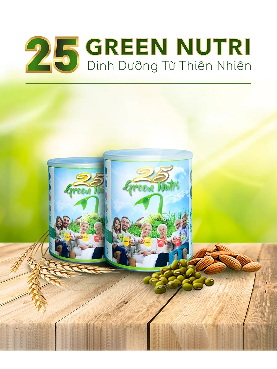 Ngũ cốc 25 Green Nutri hộp 625g