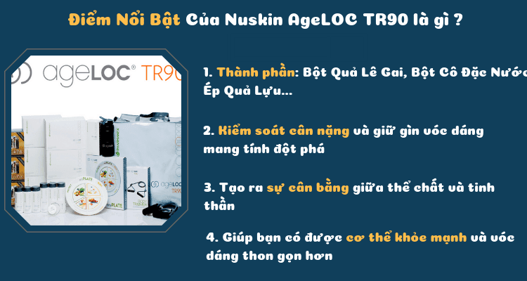 Nuskin AgeLOC TR90 Bộ Giảm Cân Số 1 Thế Giới