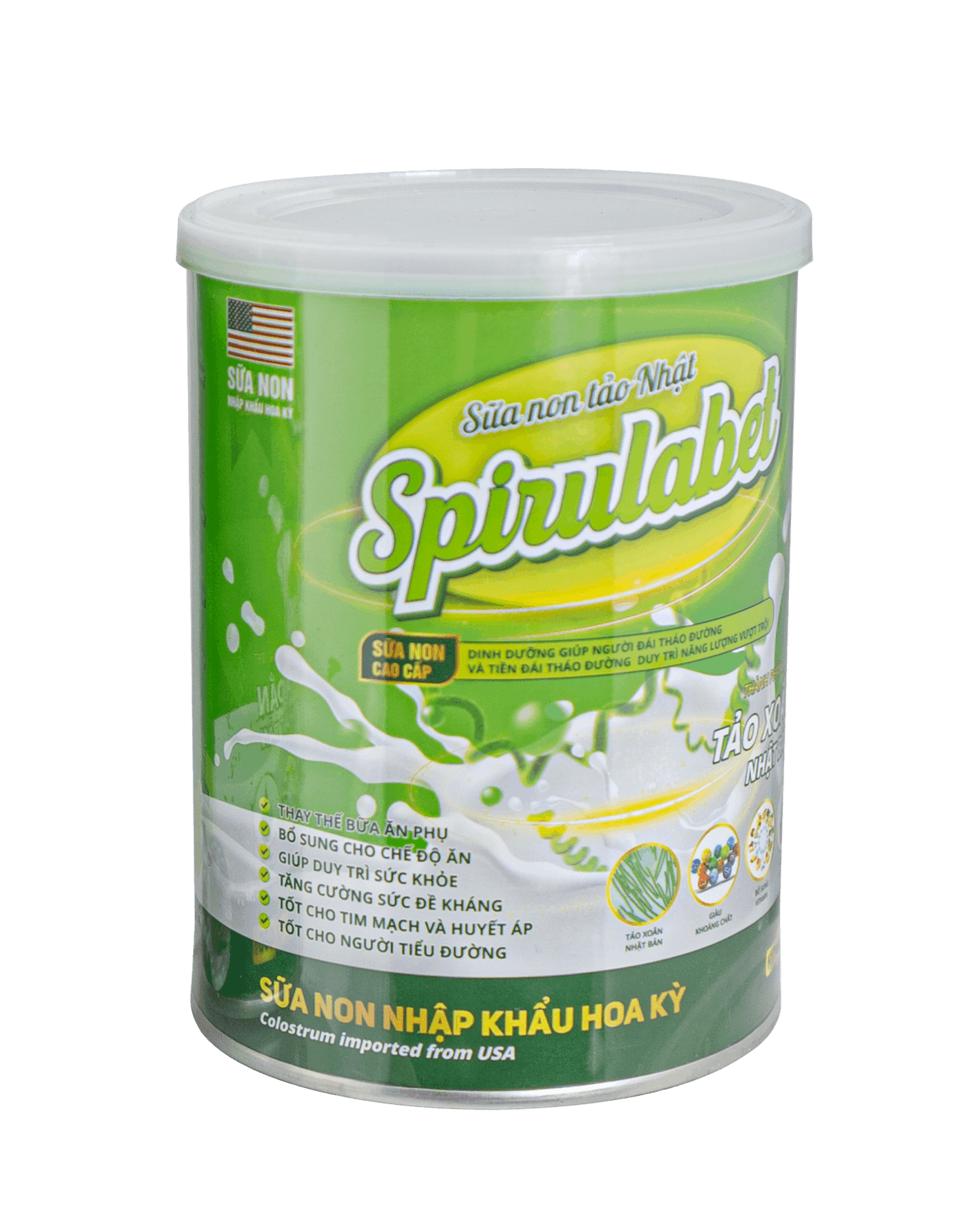 Sữa non tảo Nhật Spirulabet 800g