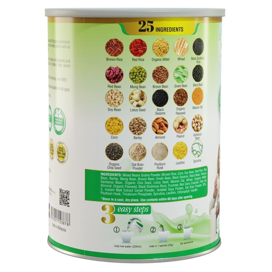 Ngũ cốc 25 Green Nutri lon 750g