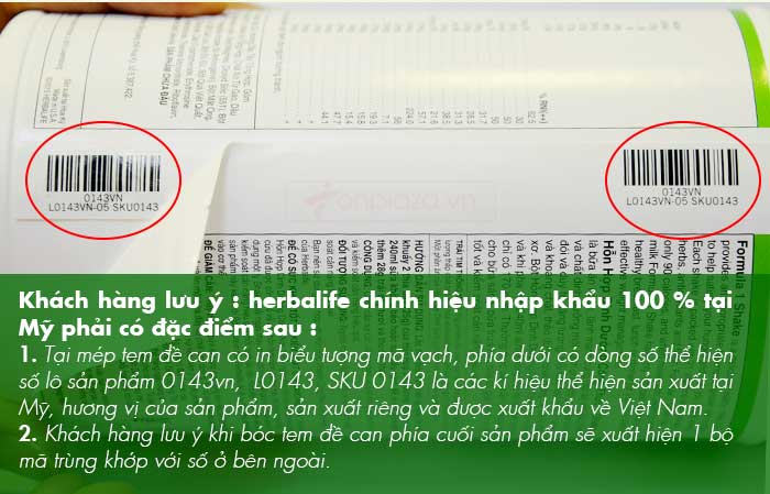 Sữa Herbalife F1 vị quy kem