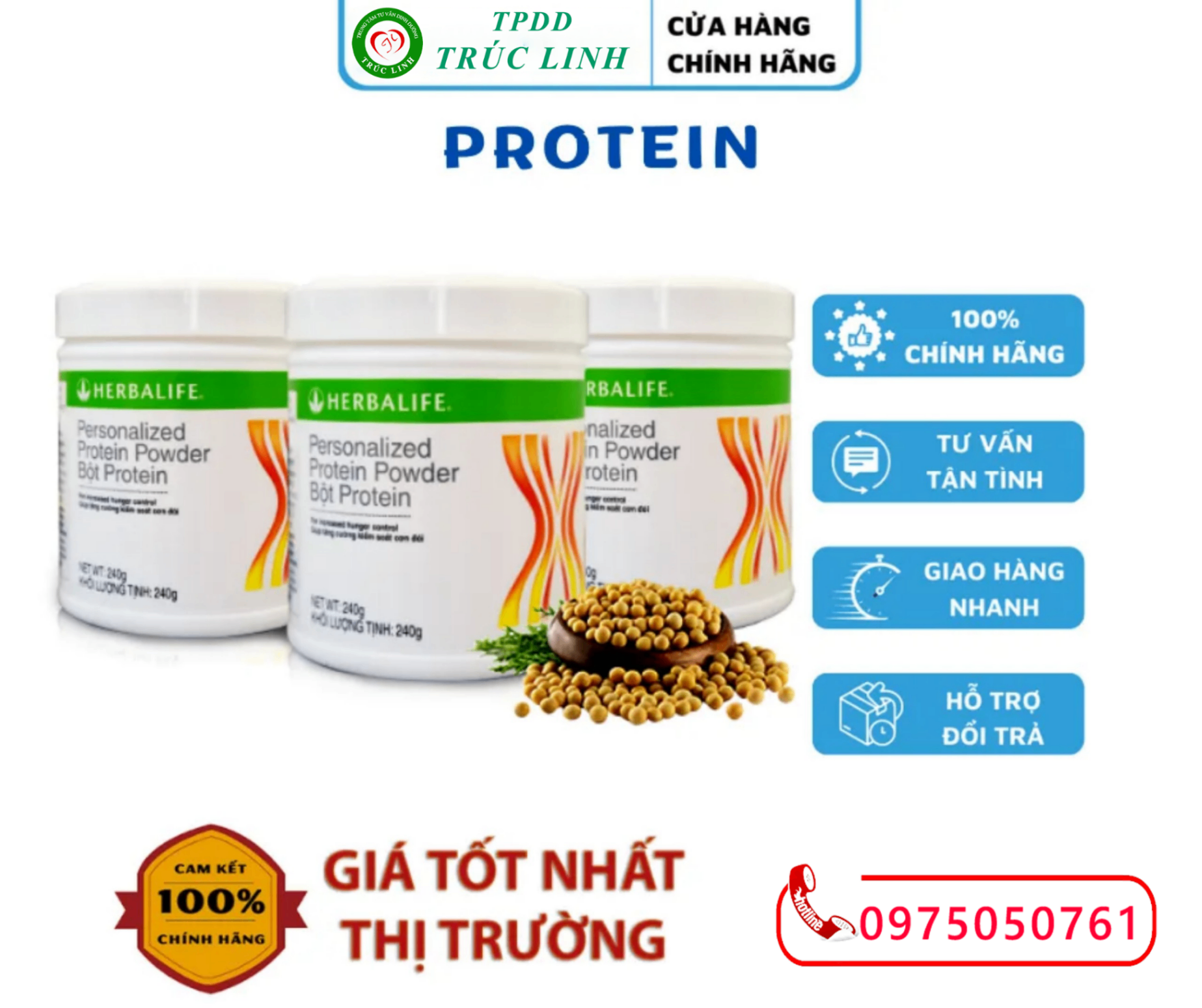 Bột Protein Herbalife F3 240g