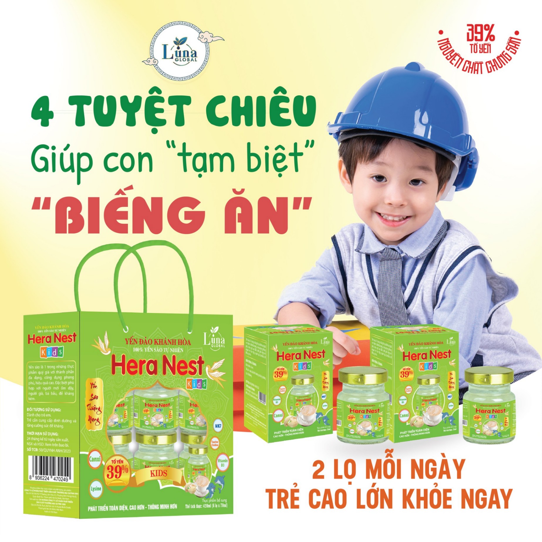 Yến Chưng Hera đường phèn