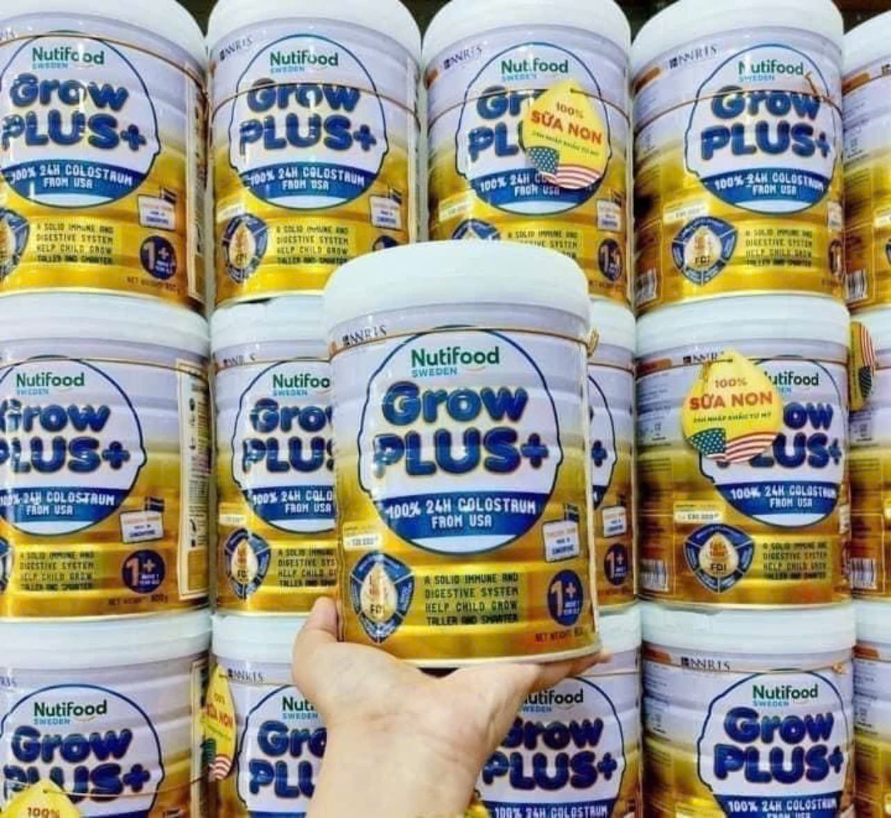 Grow vàng Plus colostrum 0+ 800g