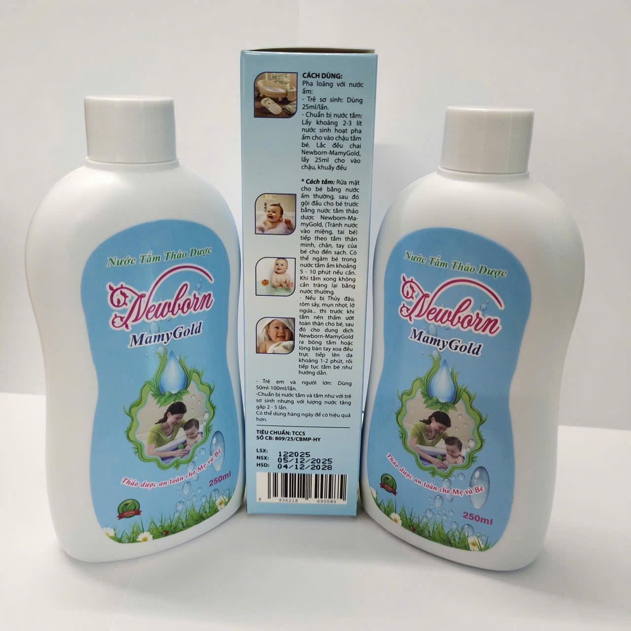 Sữa tắm Newborn Mamy gold 250ml