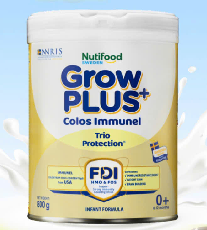 Grow vàng immunel 0+ 800g