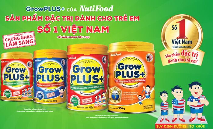 Sữa nước Growplus đỏ 110ml