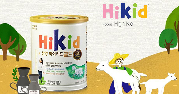 Sữa bột Hikid dê núi 700g (1-9y)