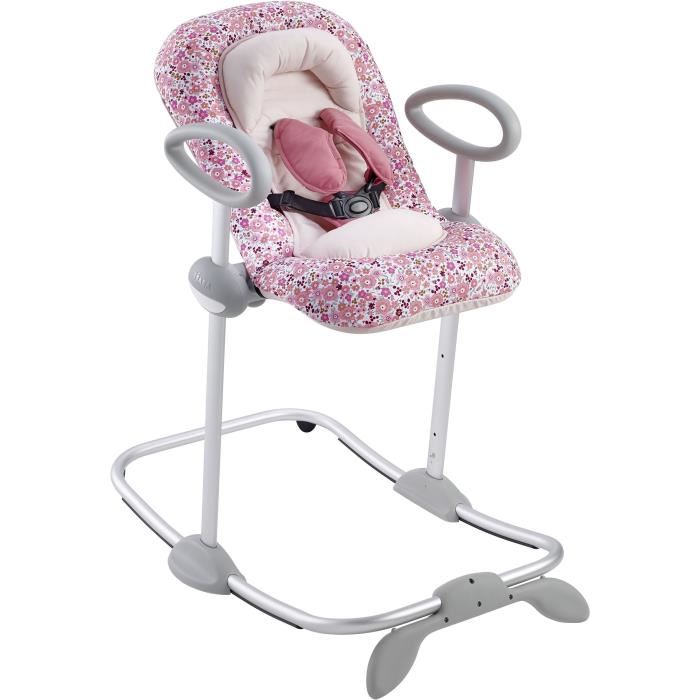 Ghế rung điều chỉnh độ cao Up & Down Beaba Hồng Baby