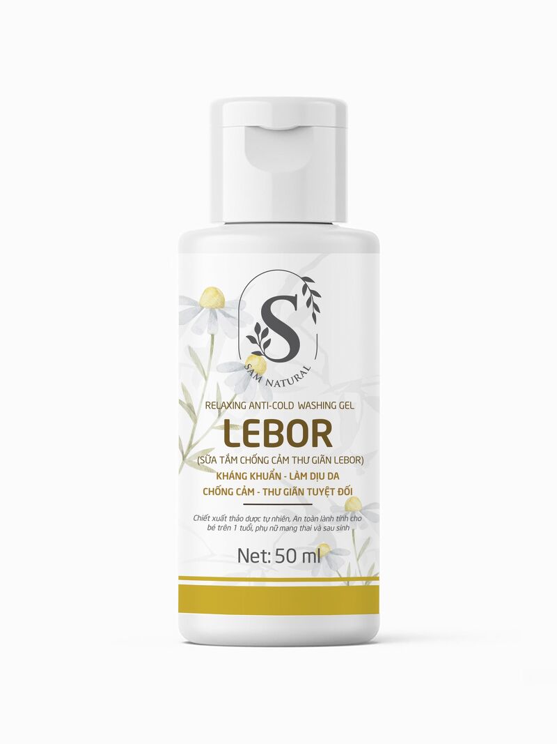 Sam Natural-Sữa tắm chống cảm thư giãn Lebor mini 50ml