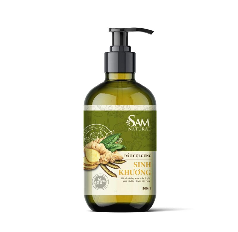 Sam Natural-Dầu gội gừng Sinh Khương 500ml