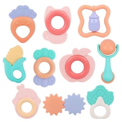 Set 10 món xúc xắc Baby Rattle