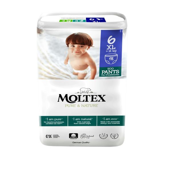 Bỉm quần Moltex size XL 18m(14kg+)-Q6