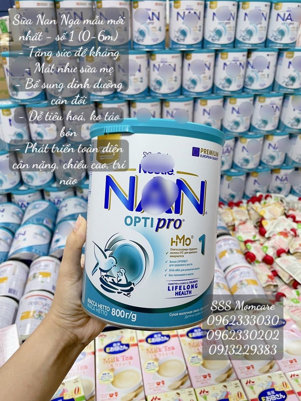 Sữa Nan Optipro HMO Nga số 1 800g