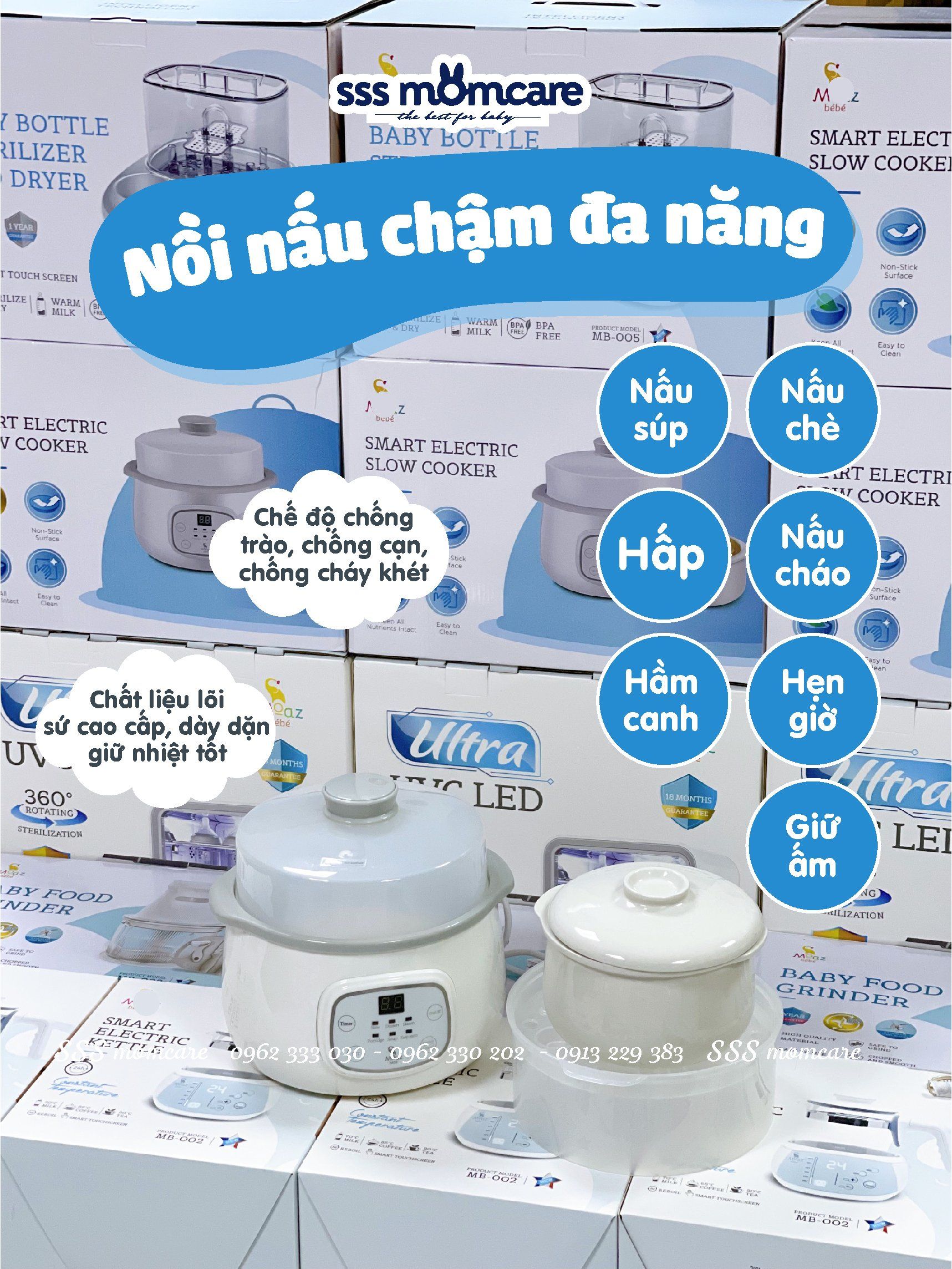 Nồi nấu chậm Moaz Bebe