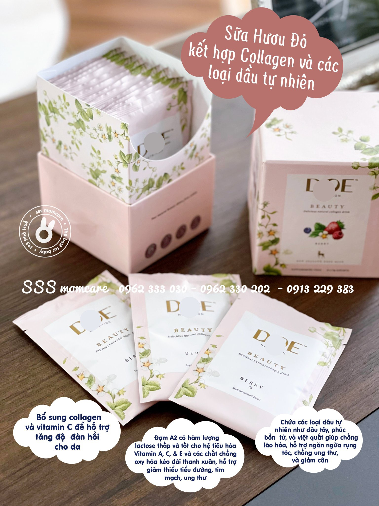 Sữa hươu DOE Nutrition Beauty 15x11g