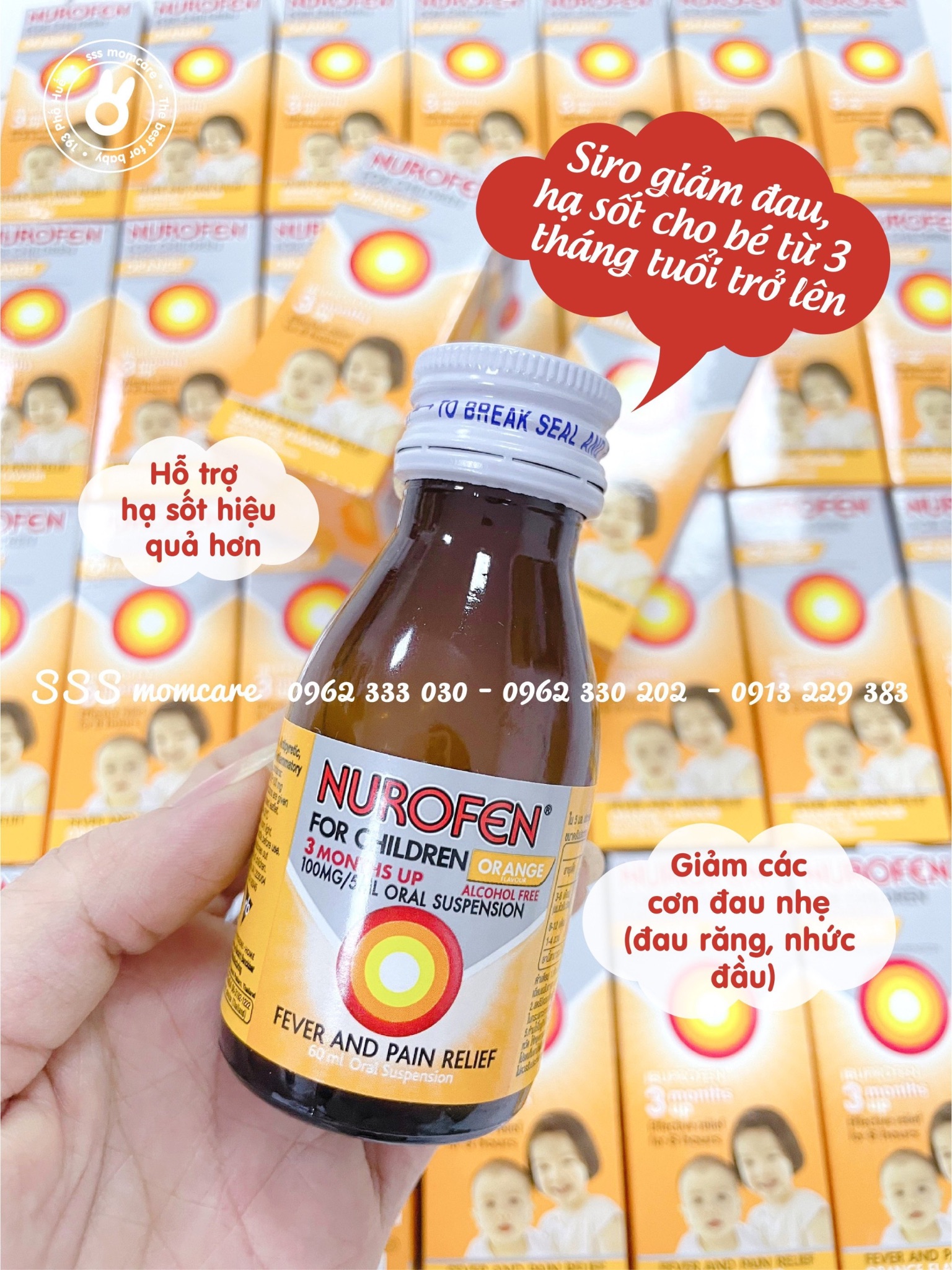 Siro hạ sốt Nurofen For Children 60ml