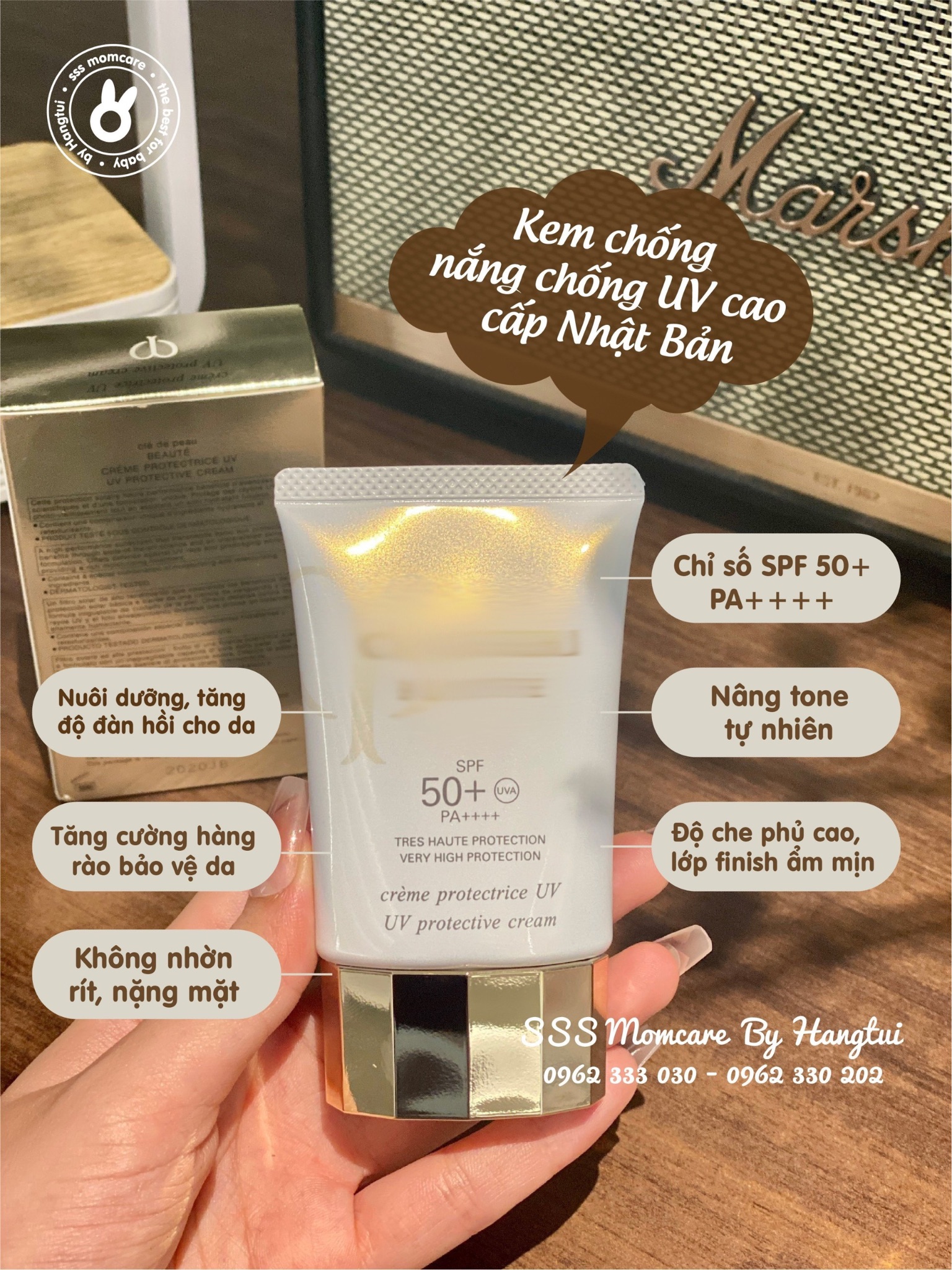 Kem chống nắng Cle De Peau SPF50+ 50ml