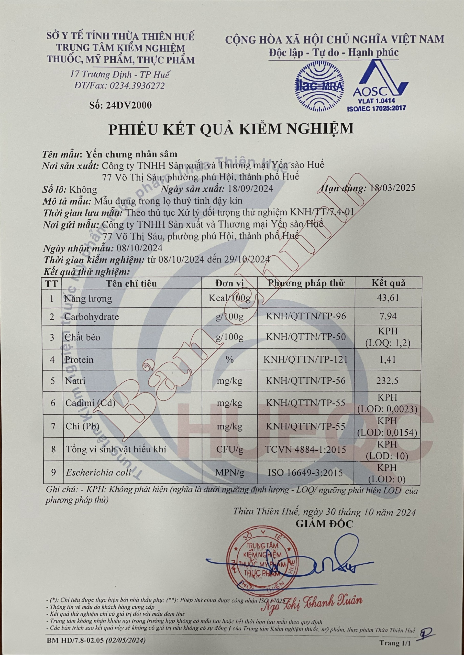 KIEM-DINH-CHAT-LUONG_PHiếu kiểm nghiệm yến chưng nhân rượu.jpg
