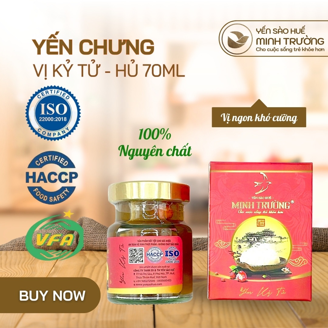 Yến hũ  70ml - Vị Kỷ Tử