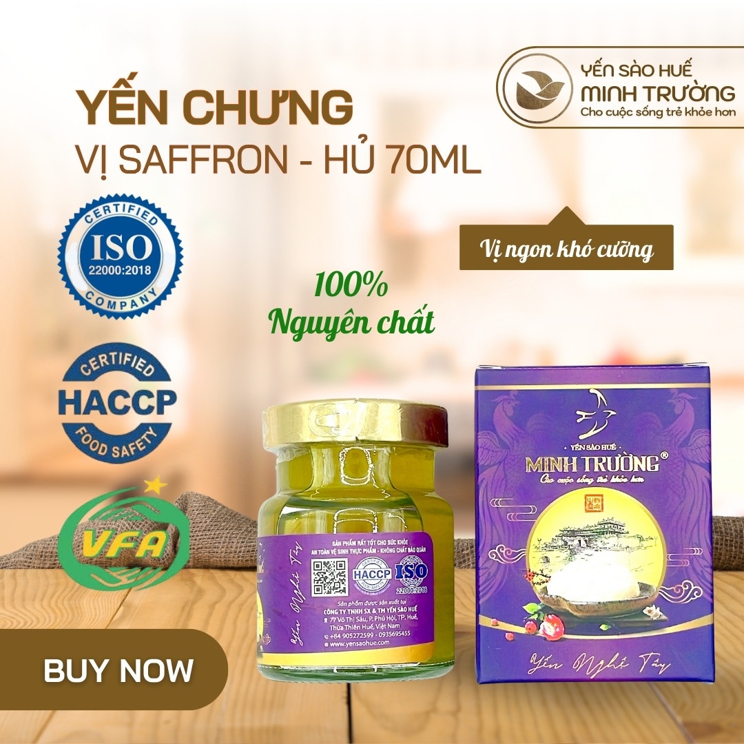 Yến hũ  70ml - Vị Saffaron