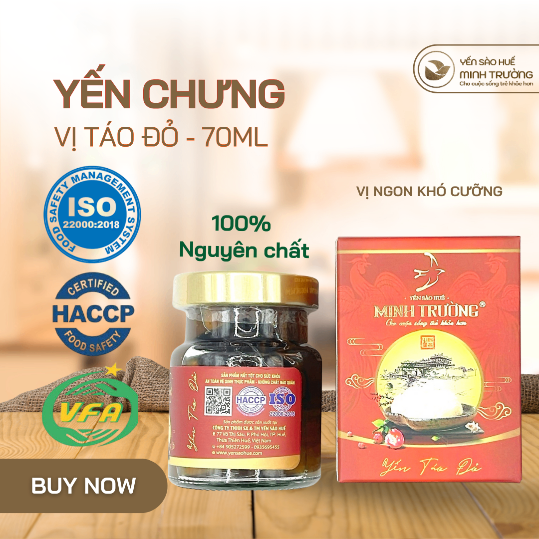 Yến hủ  70ml - Vị Táo Đỏ