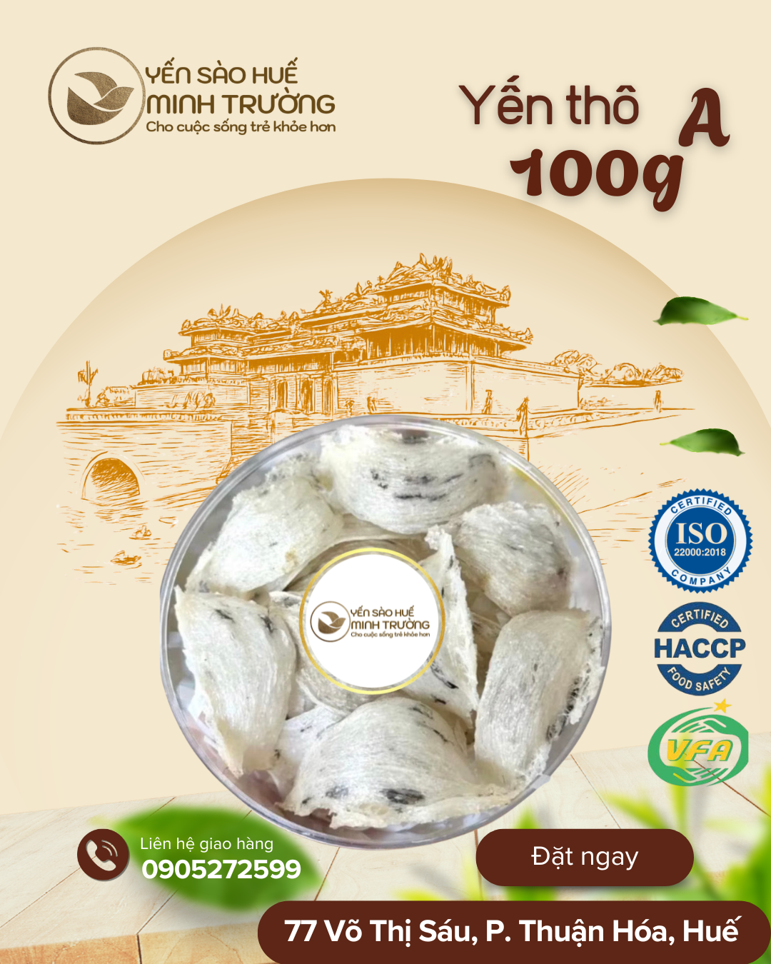 YẾN THÔ - HỘP 100G