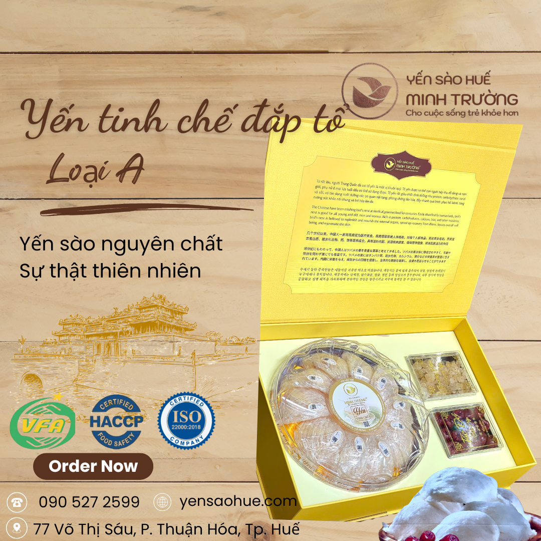 YẾN TINH CHẾ SỢI ĐẮP TỔ - HỘP 100g