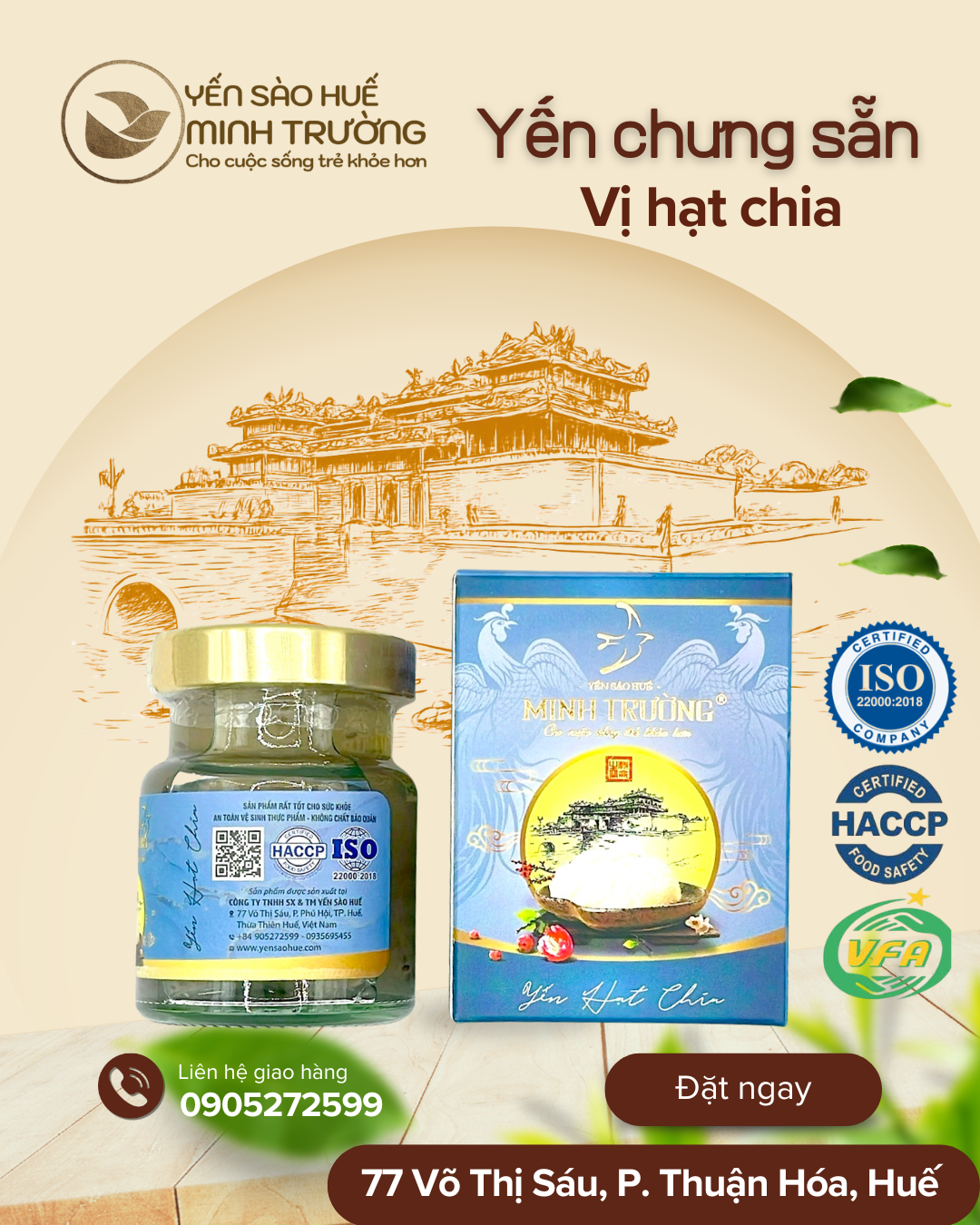 Yến hũ 70ml - Vị Hạt Chia