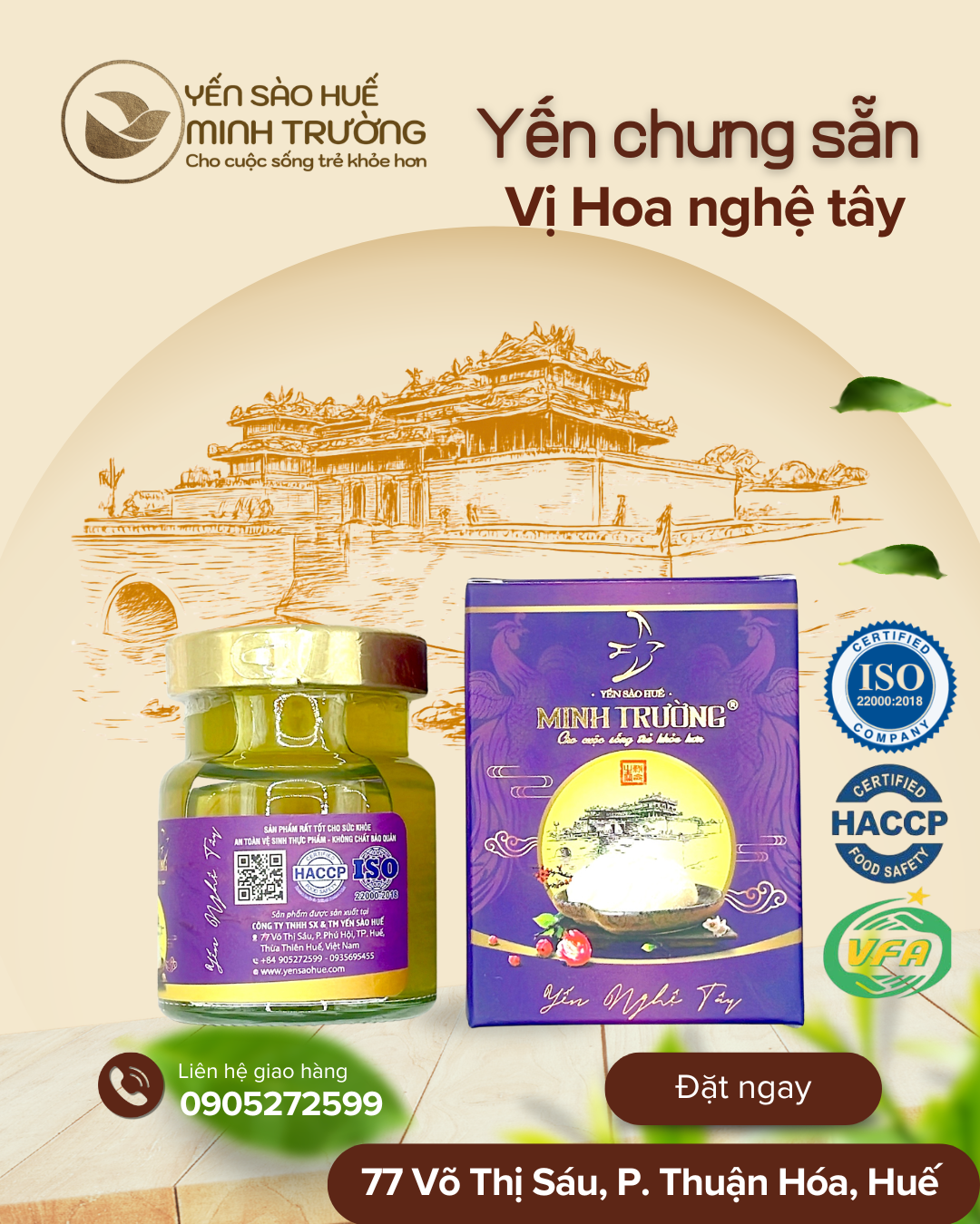 Yến hũ 70ml - Vị Saffaron
