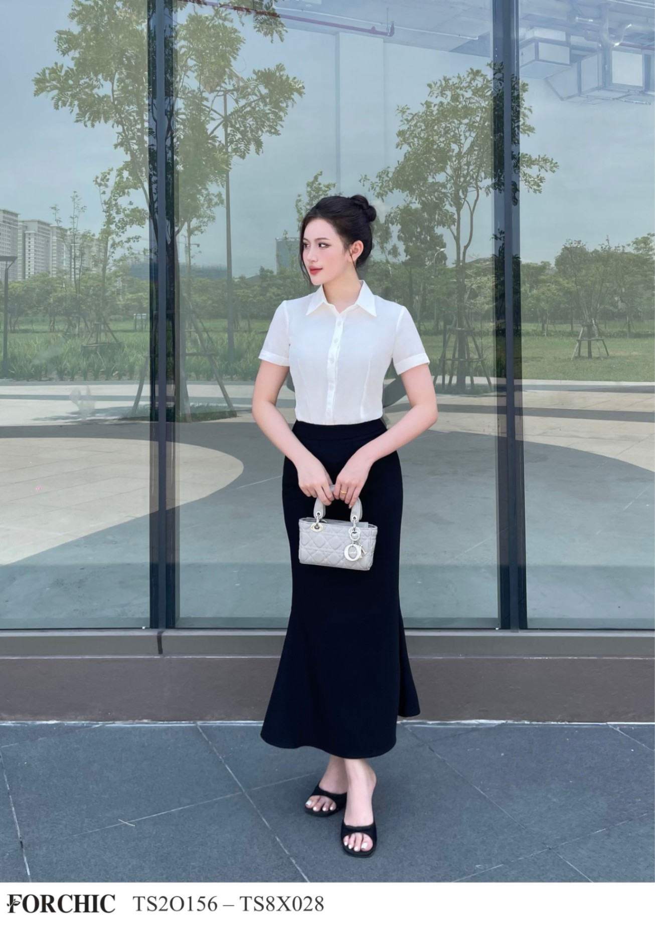 TS8X028 - Jip Đũi Gạo Hàn Đen Đuôi Cá Dài Xẻ Sau