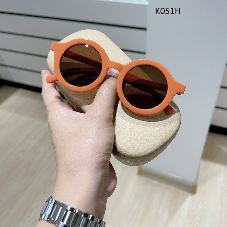 K051H-Kính Mắt Tròn Gọng Cam